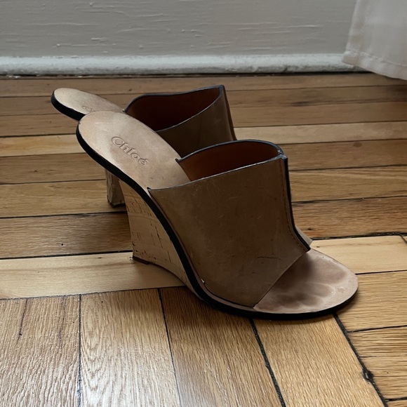 CHLOÉ Leather Slides - Picture 1 of 5